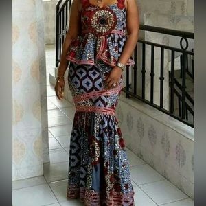 African clothes blouse and skirt